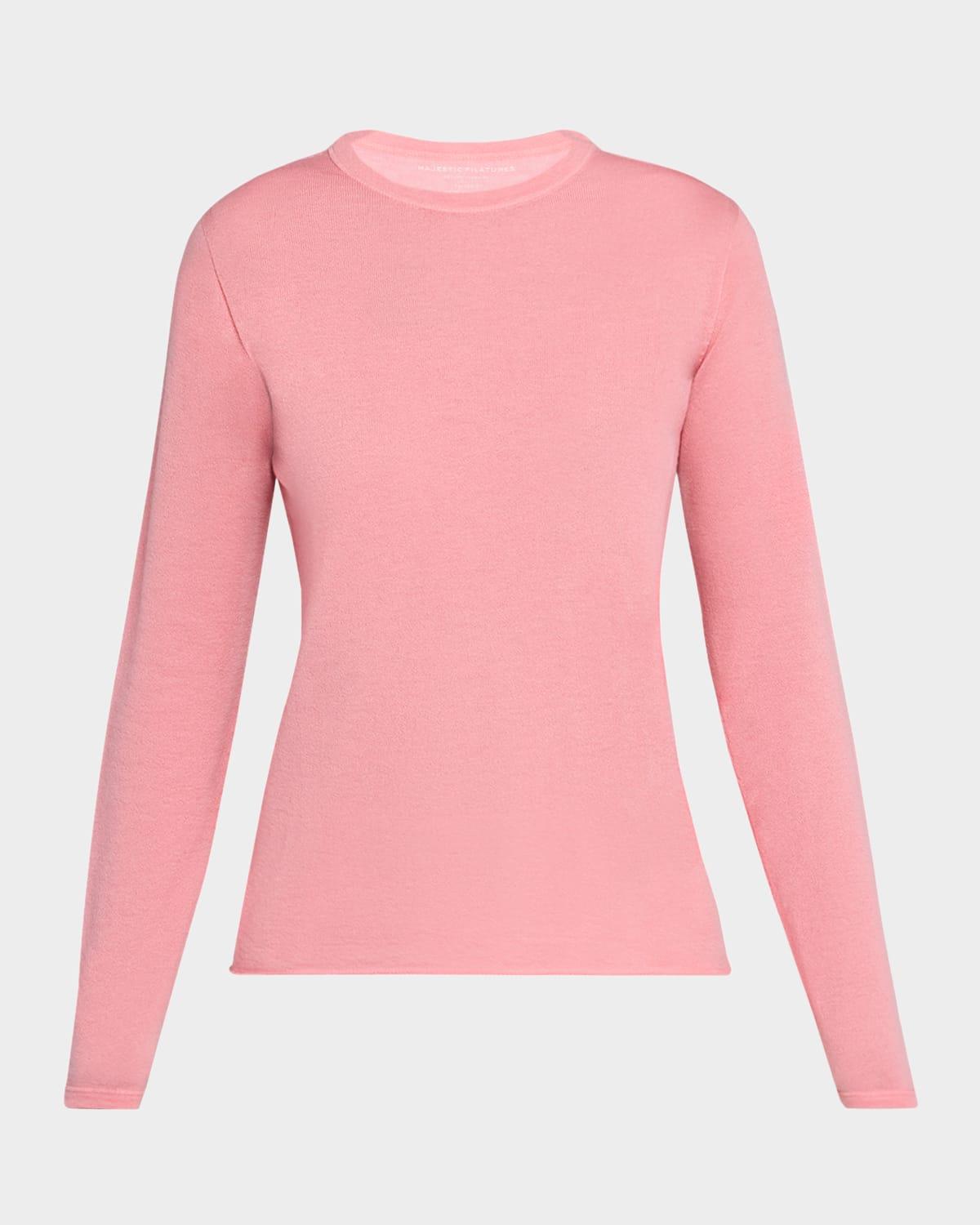 machine washable cashmere crewneck pullover