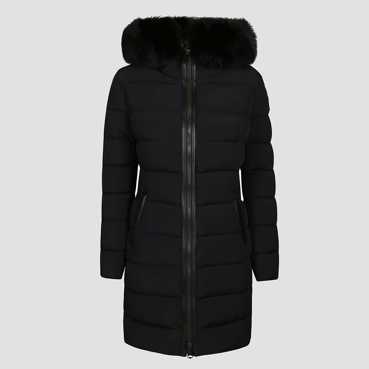 mackage black nylon down jacket