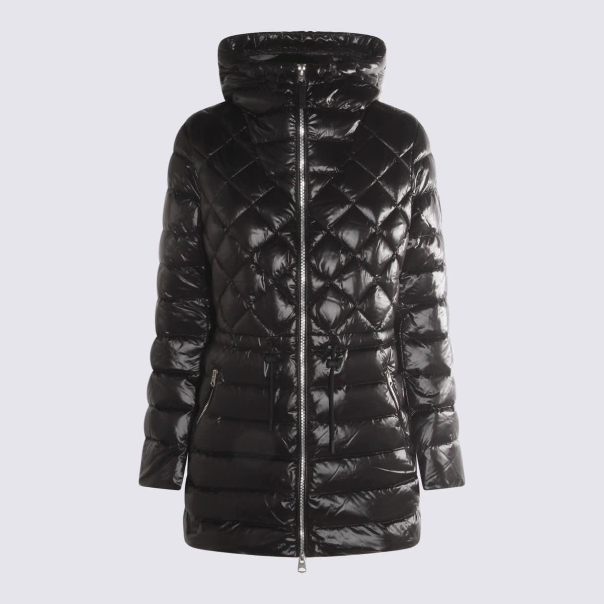 mackage black nylon down jacket