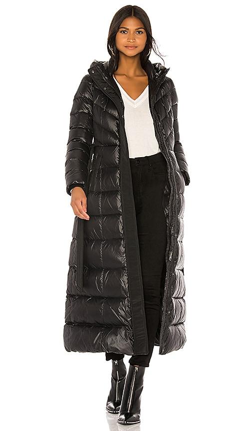 mackage calina jacket in black.