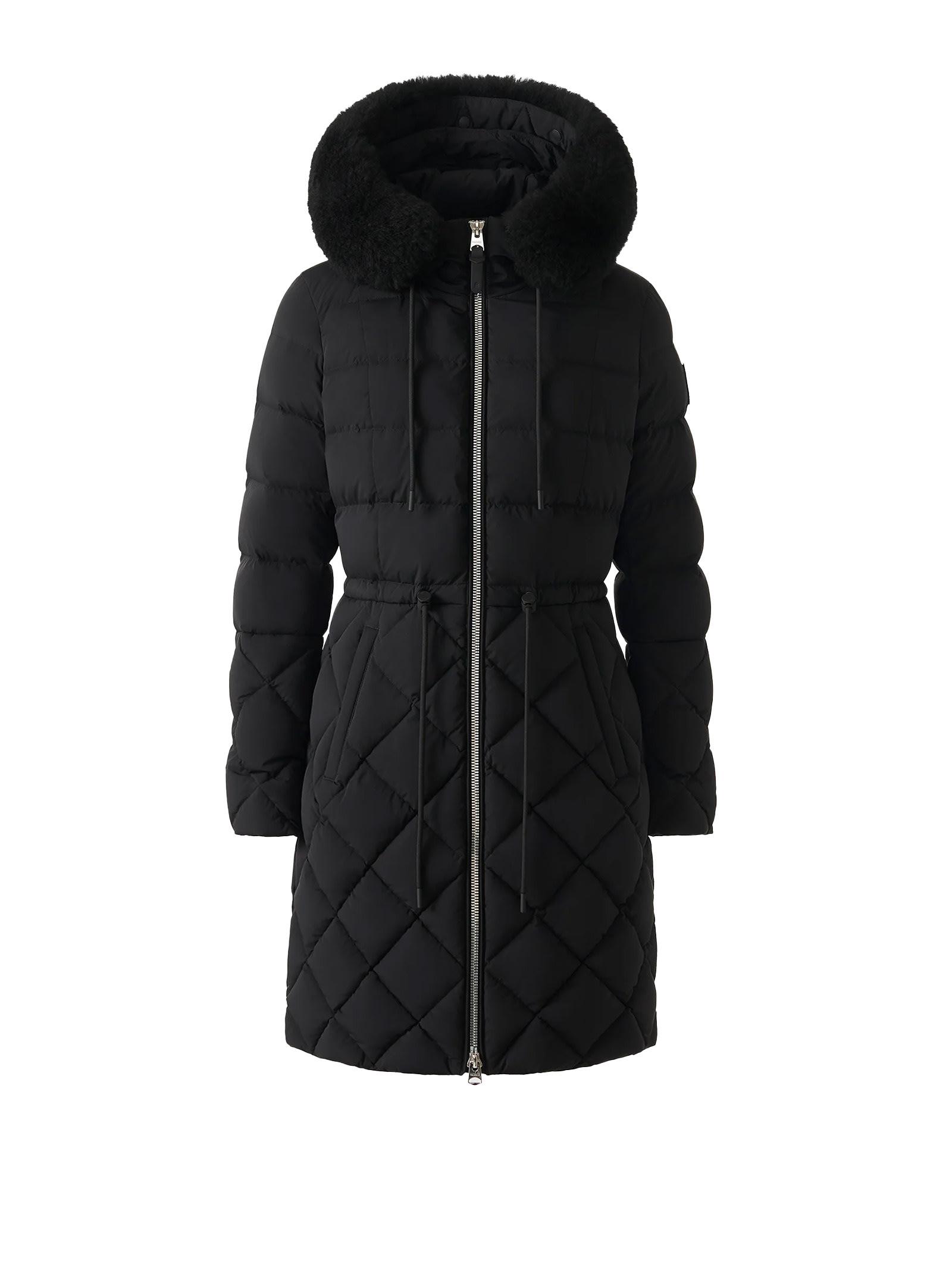mackage coats black