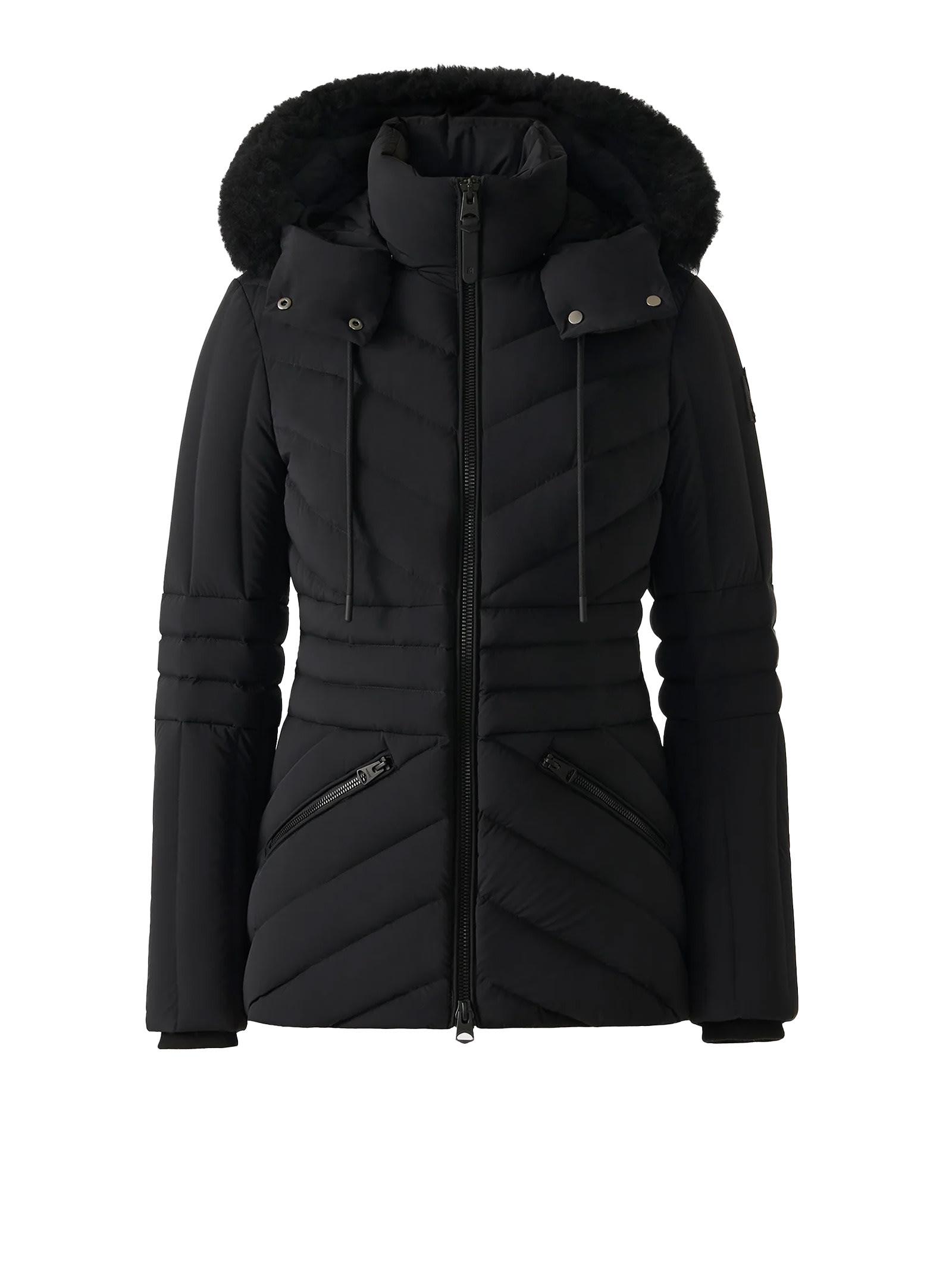 mackage coats black