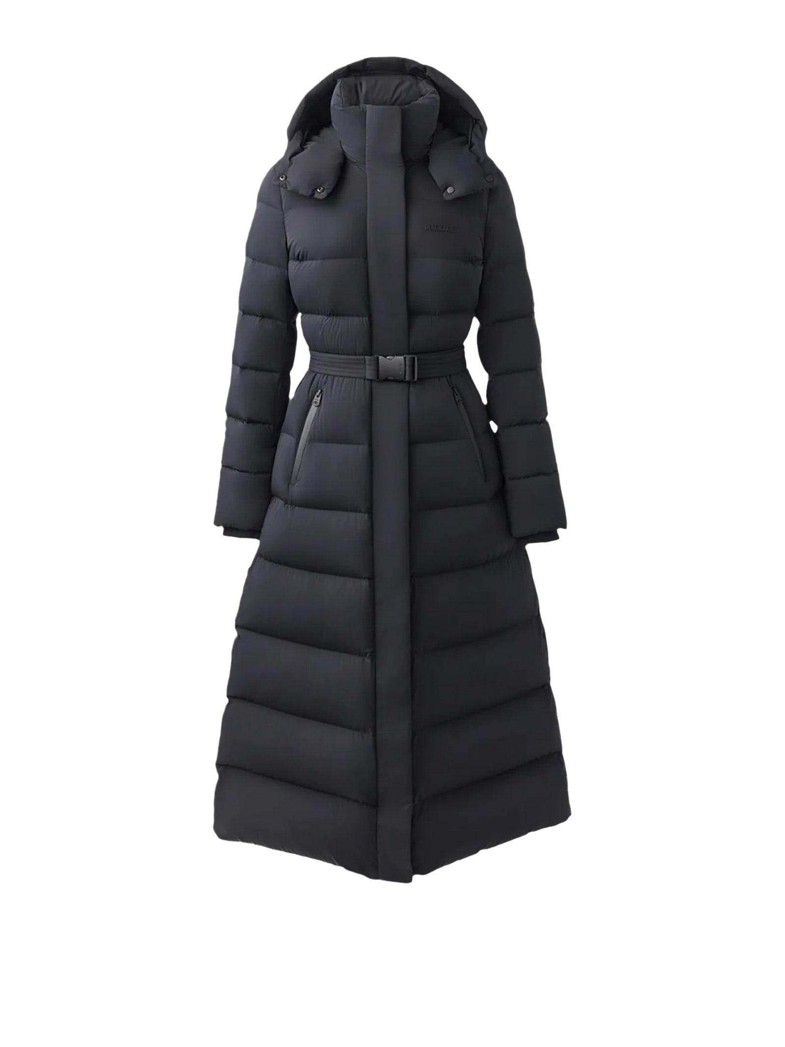 mackage coats black