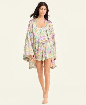 macys flower show womens flower field print robe flower field print pajamas set macys exclusive