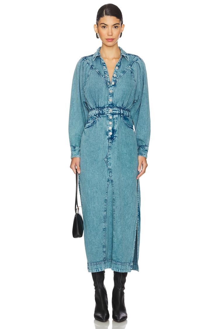 mad love denim midi dress