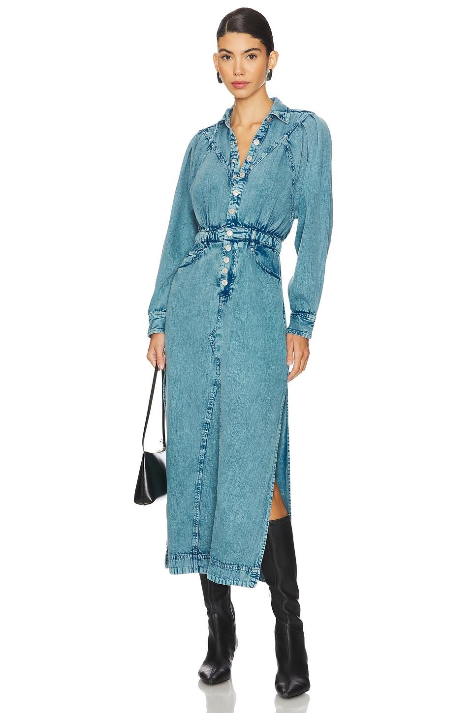 mad love denim midi dress