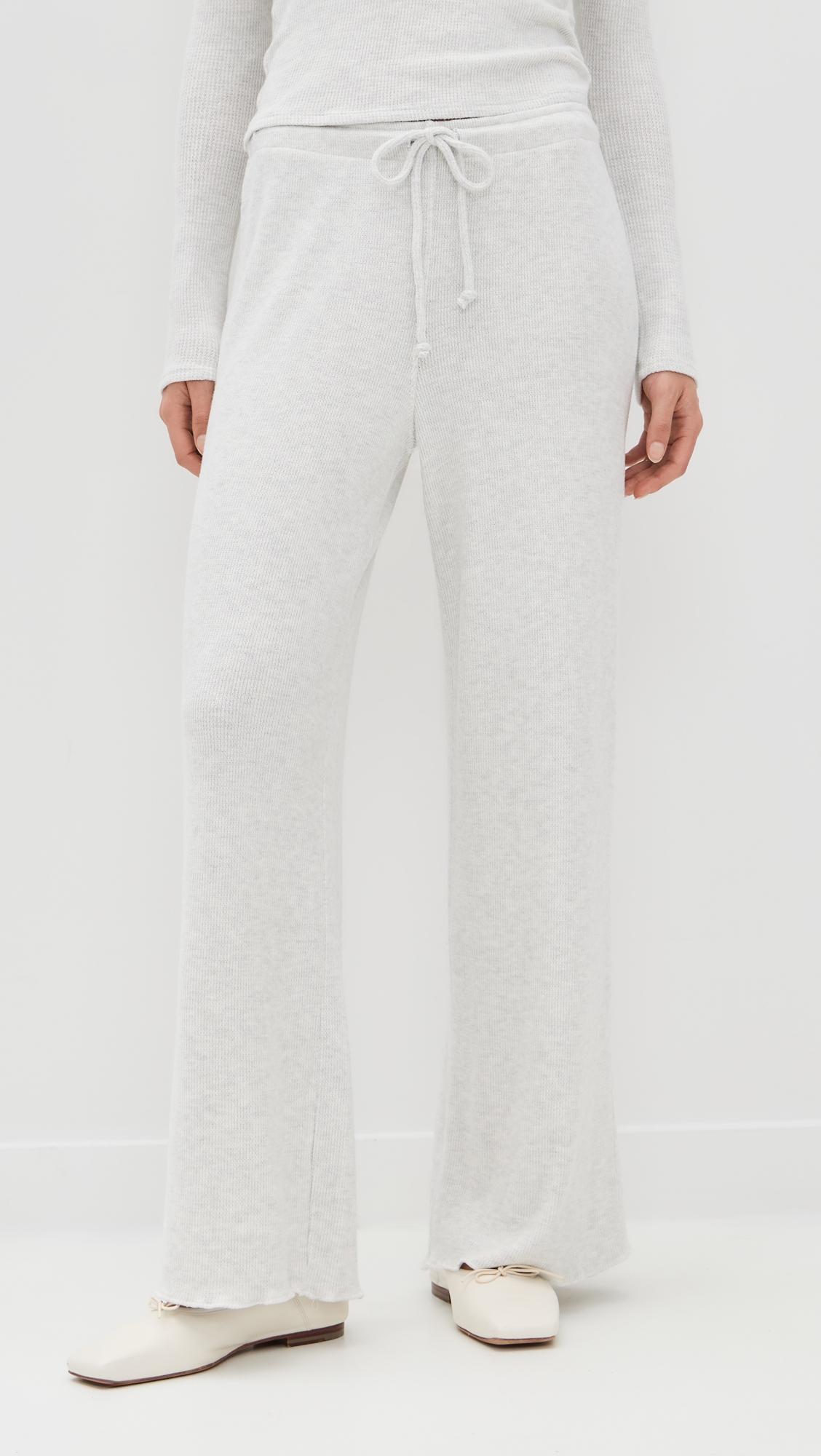 maddie brushed waffle drawstring pants