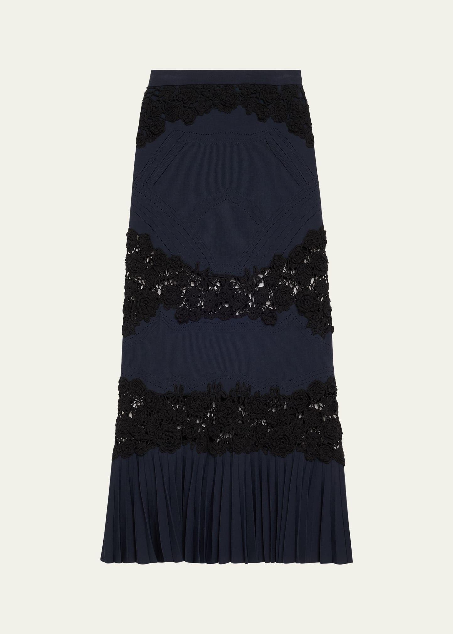 madeline crochet knit maxi skirt