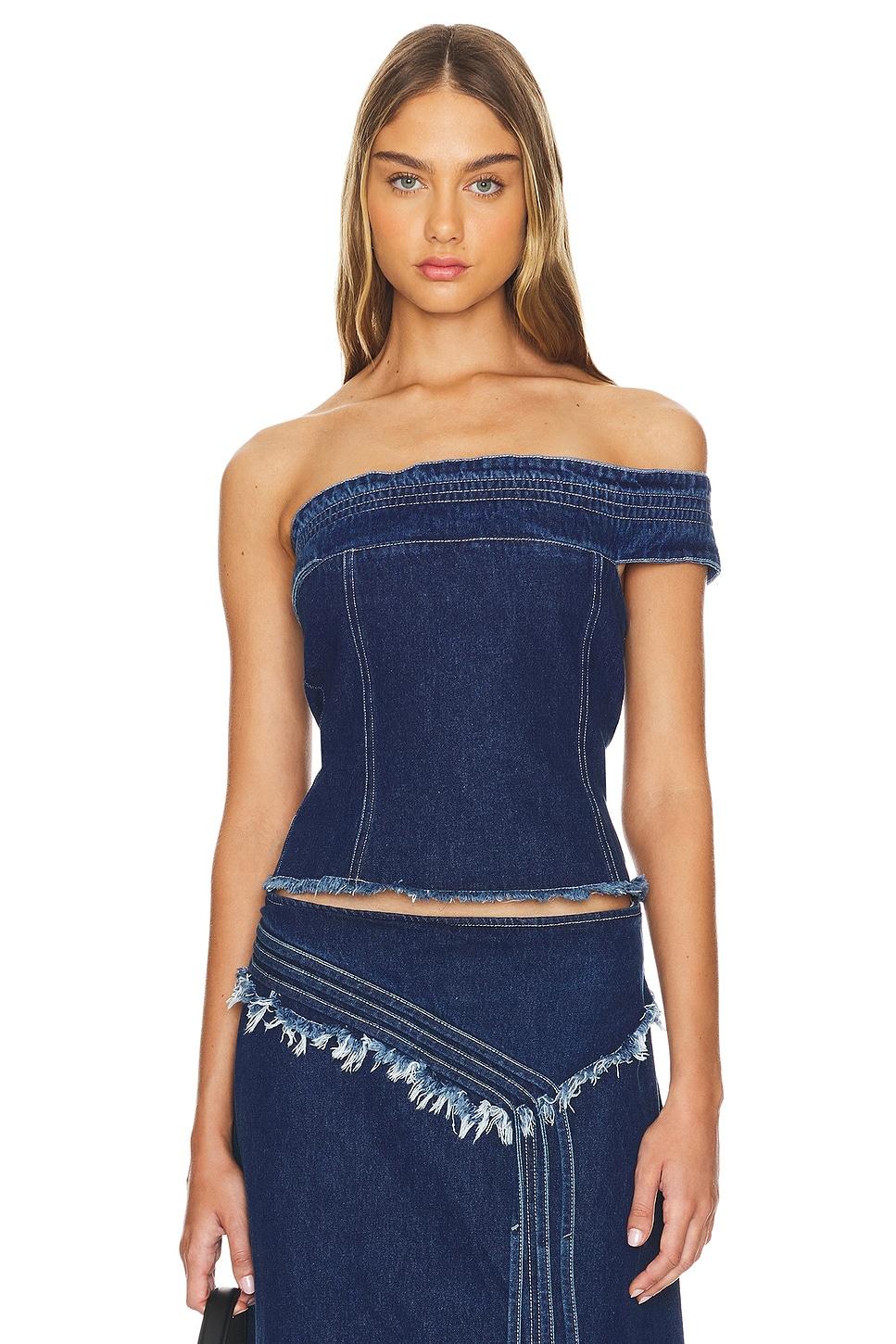 mademe denim top