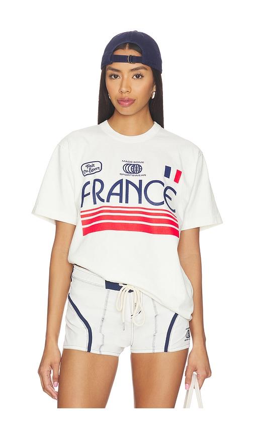 madesome france sportwear t-shirt in white.