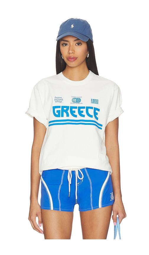 madesome greece sportwear t-shirt in white.