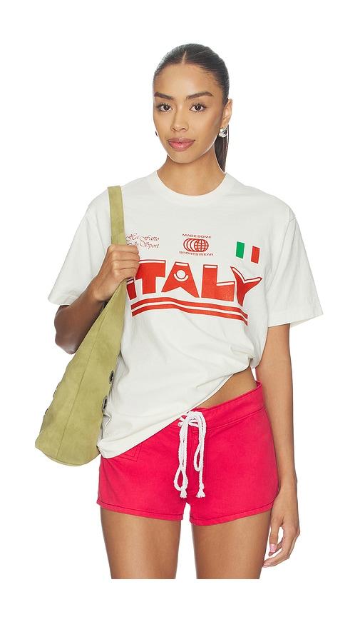 madesome italy sportwear t-shirt in white.