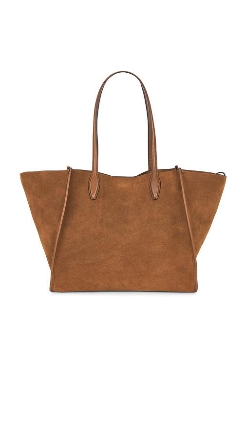 madewell lexington tote in tan.