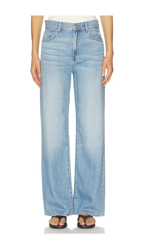 madewell wide leg jeans in blue.