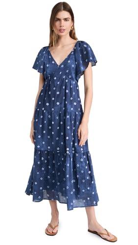 madewell women's devyn dress, shibori print, 0