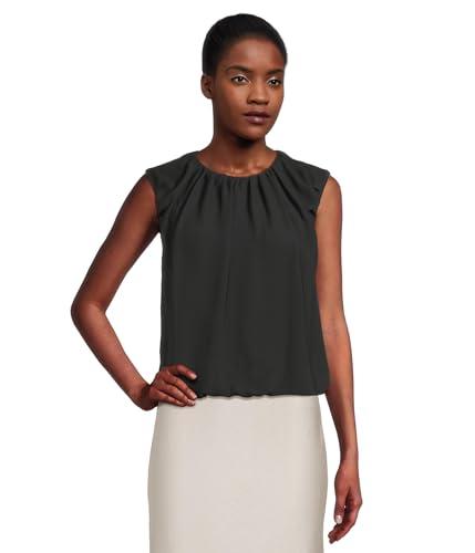 madewell women's jade top-polyester chiffon, true black