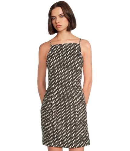 madewell women's kaddy dress-linen stretch modal, soft charcoal
