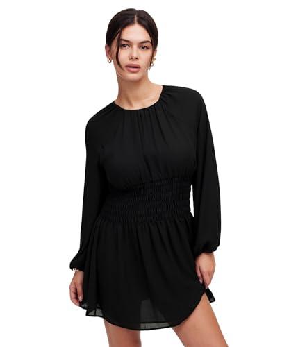 madewell women's lima mini-flat poly chiffon, true black