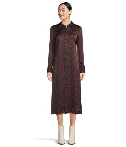 madewell women's louise dress-lightweight semi shine, sweet ditsy bright cherry