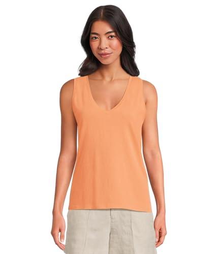 madewell women's northside v-neck tank, faded sunset