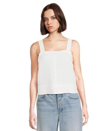 madewell women's shania top-100% linen, salt