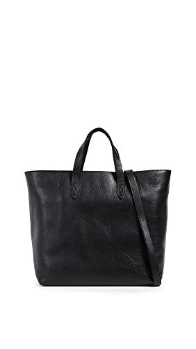 madewell women's the zip-top transport carryall, black/black, one size