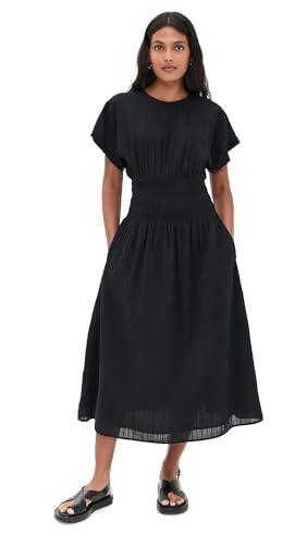 madewell women's varya dress, true black, xxs