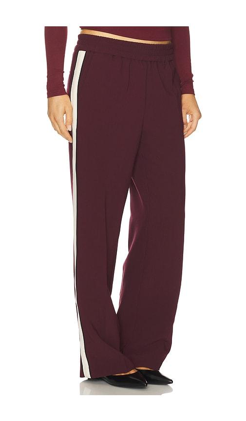 madison the label brianna pant in burgundy.