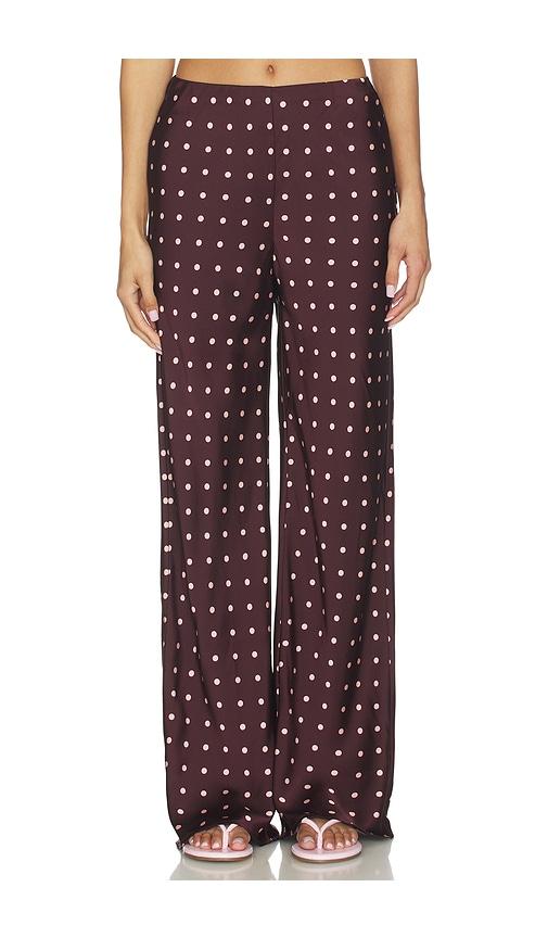 madison the label giovanna pant in chocolate,pink.