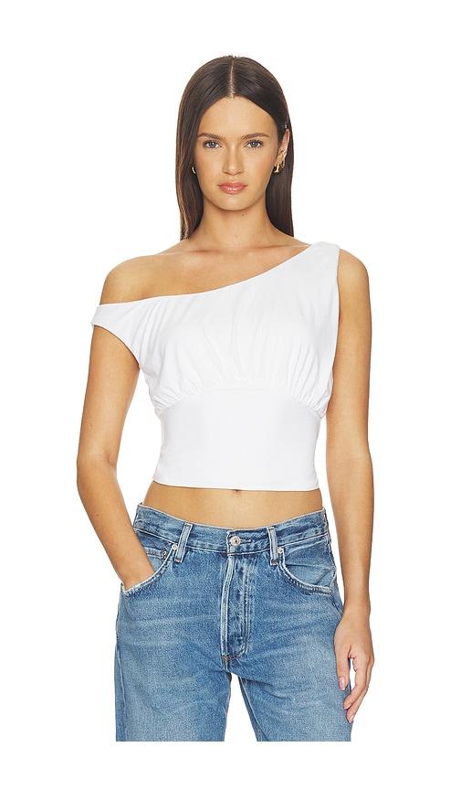 madison the label nisma top in white.