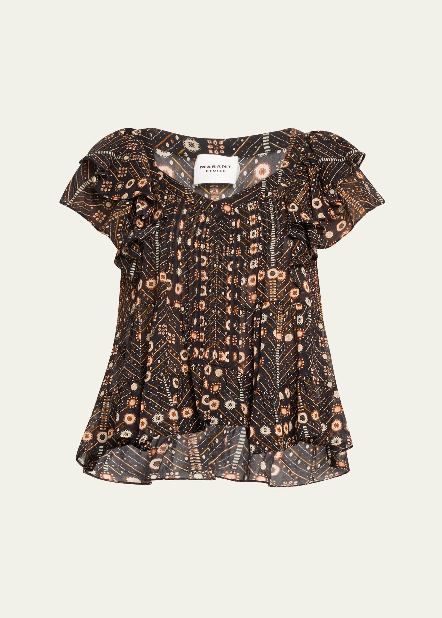madrana tiered sleeve blouse