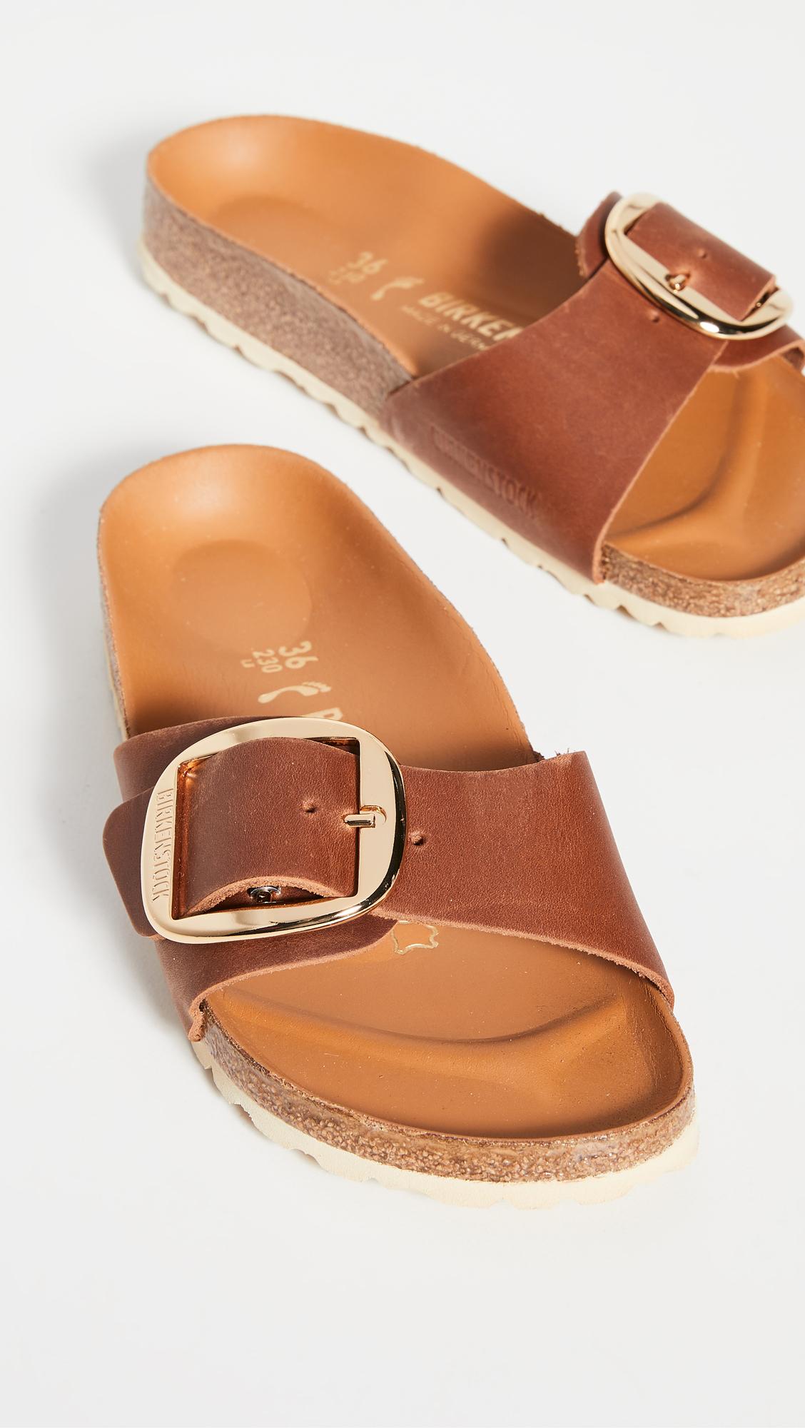 madrid big buckle sandals