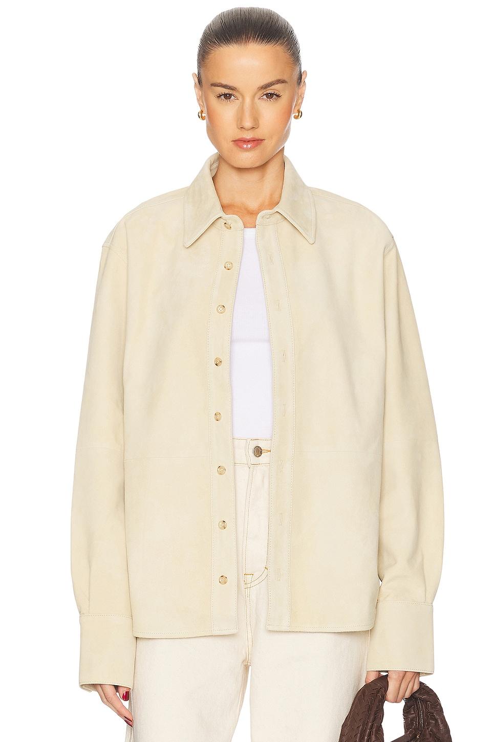 mae suede shirt
