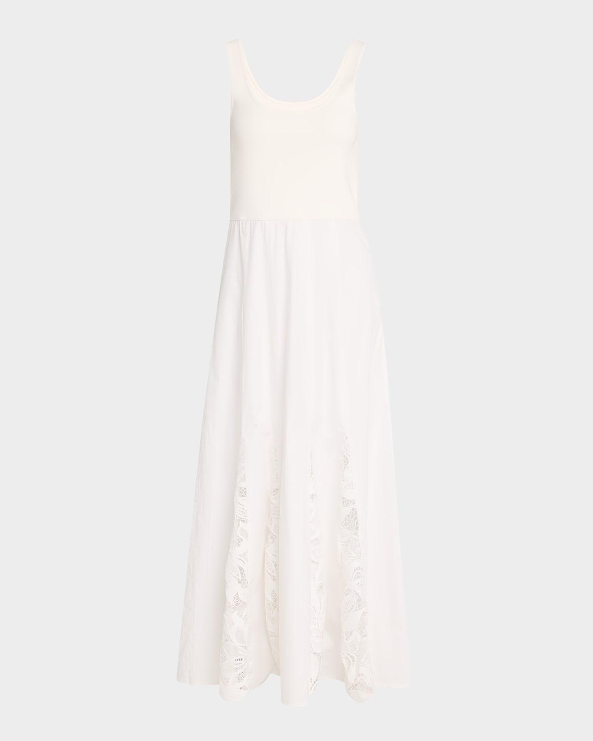 maeleyse mixed-media lace dress