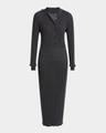 maeve body-con superfine merino silk maxi dress