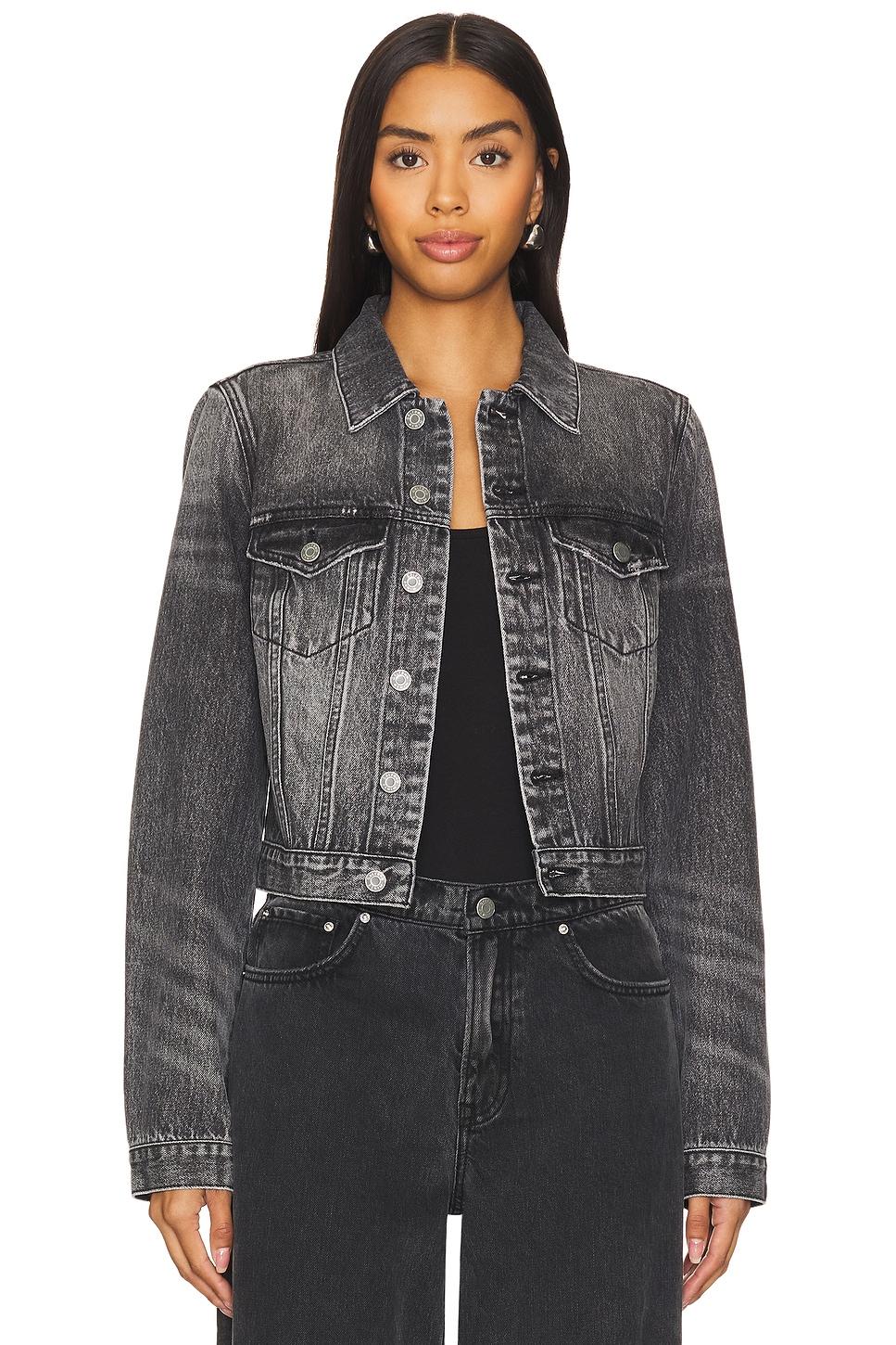 maeve fitted denim jacket