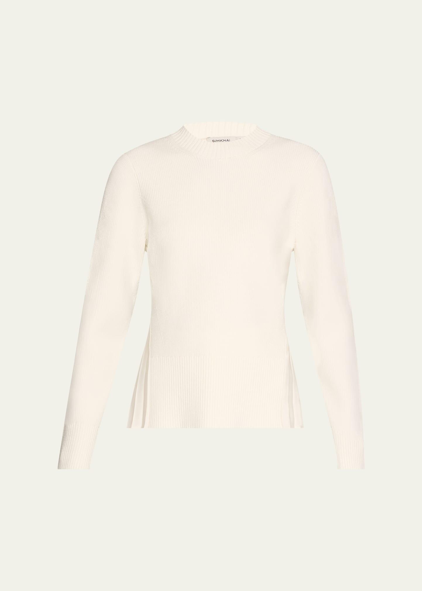 maeve pleated sweater