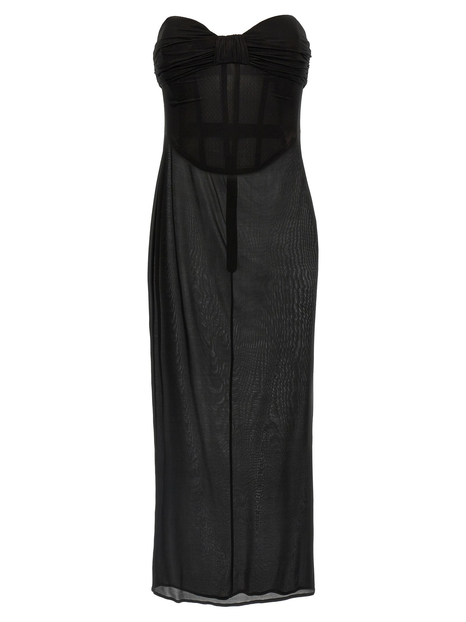 magda butrym 27 dress black cupro - women