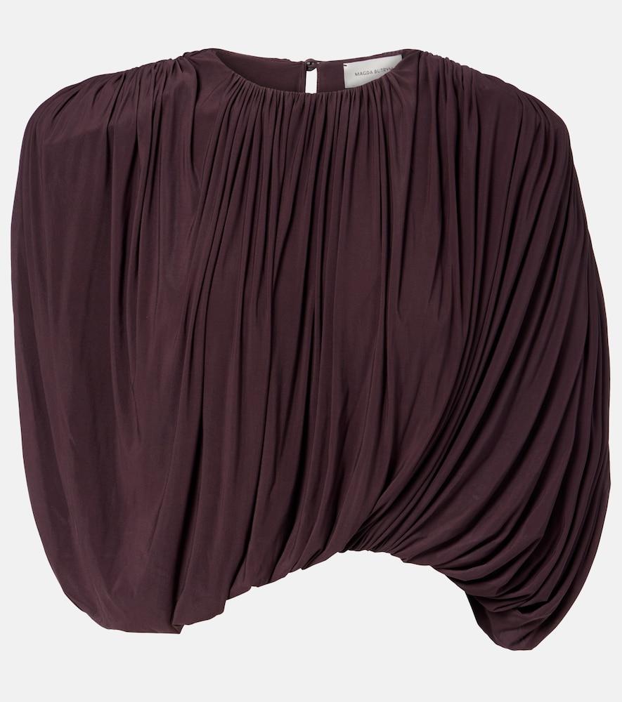 magda butrym asymmetric draped top