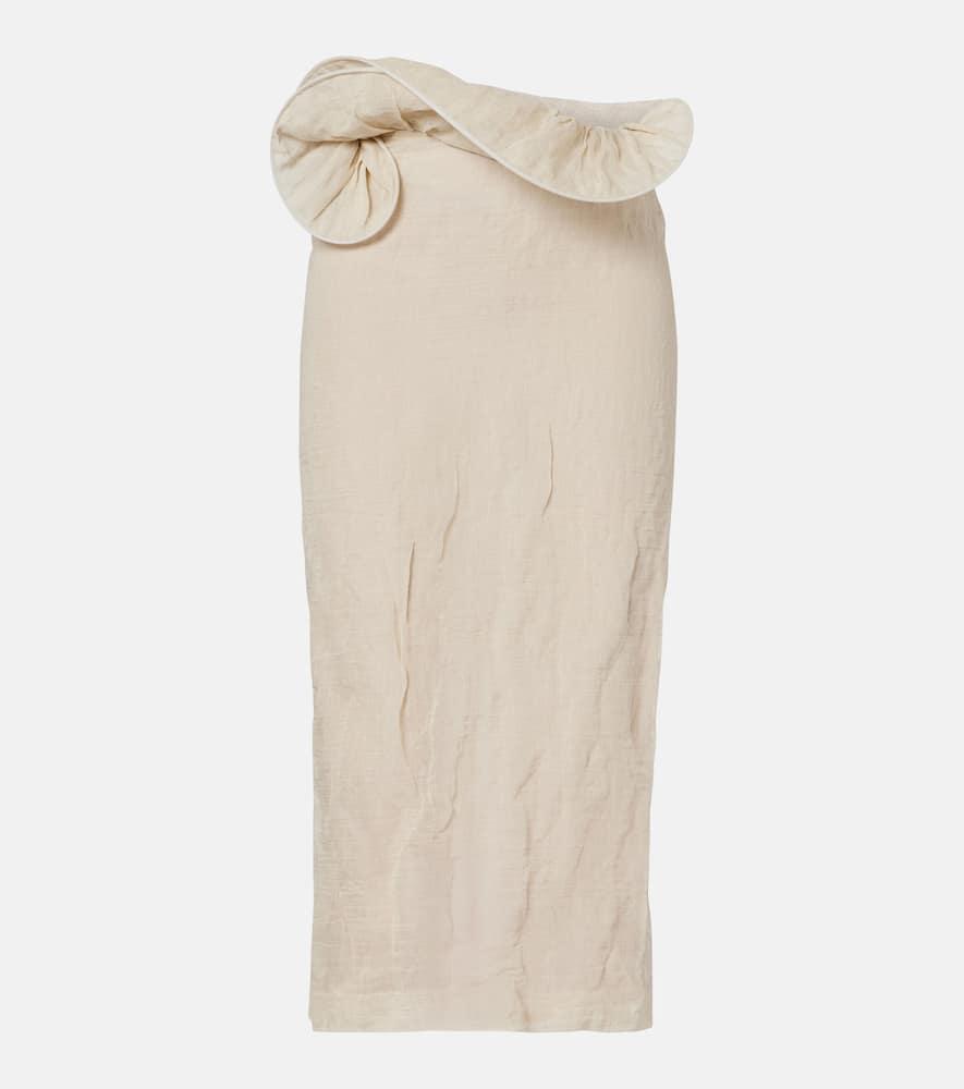 magda butrym asymmetric midi skirt