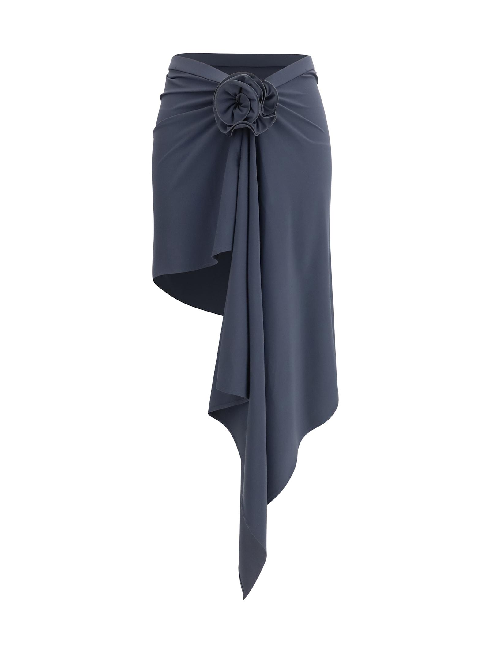 magda butrym asymmetrical draped swim skirt