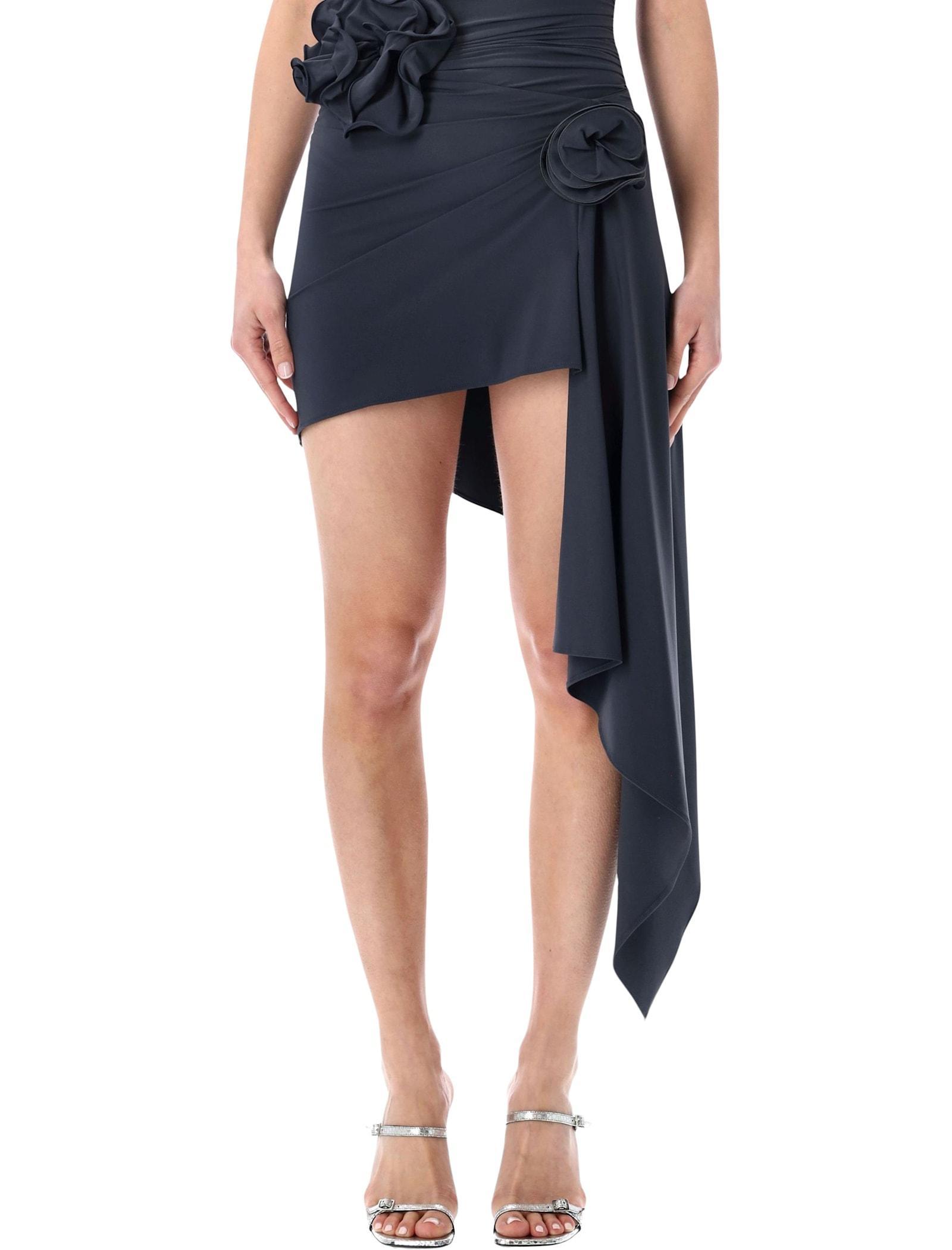 magda butrym asymmetrical draped swim skirt