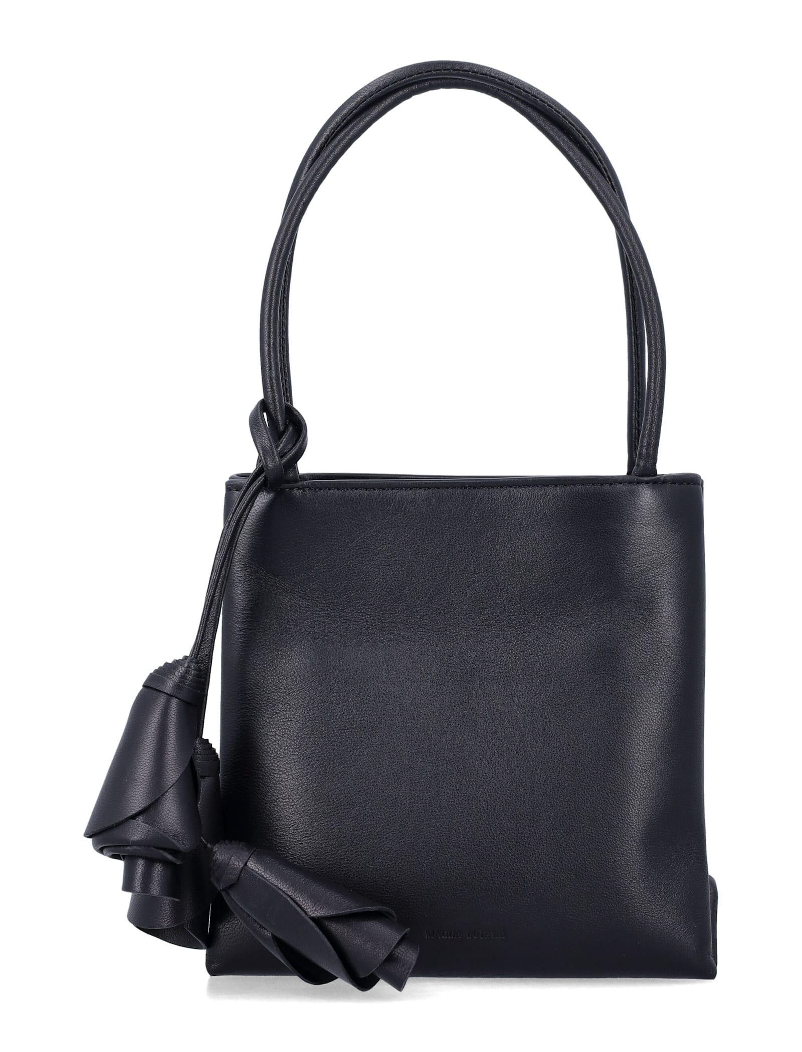 magda butrym black leather julia bag