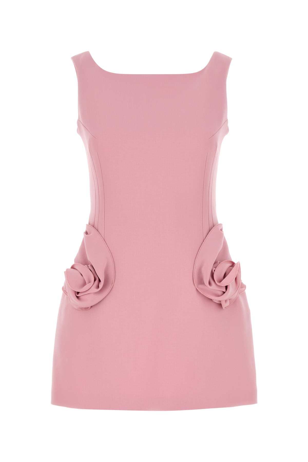 magda butrym black stretch wool mini dress