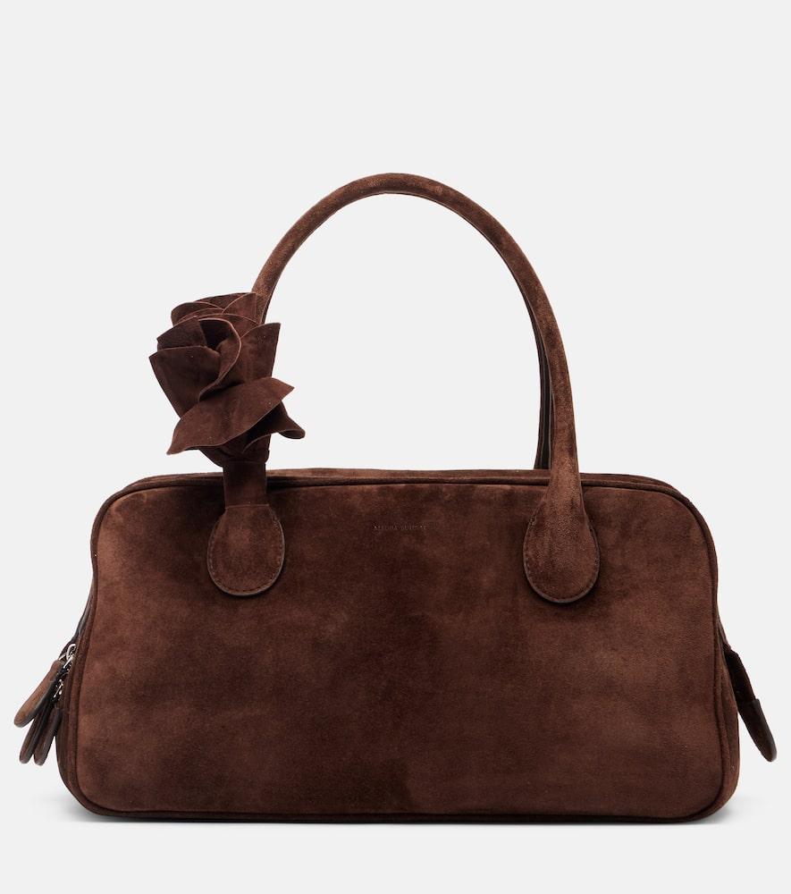 magda butrym brigitte small suede shoulder bag