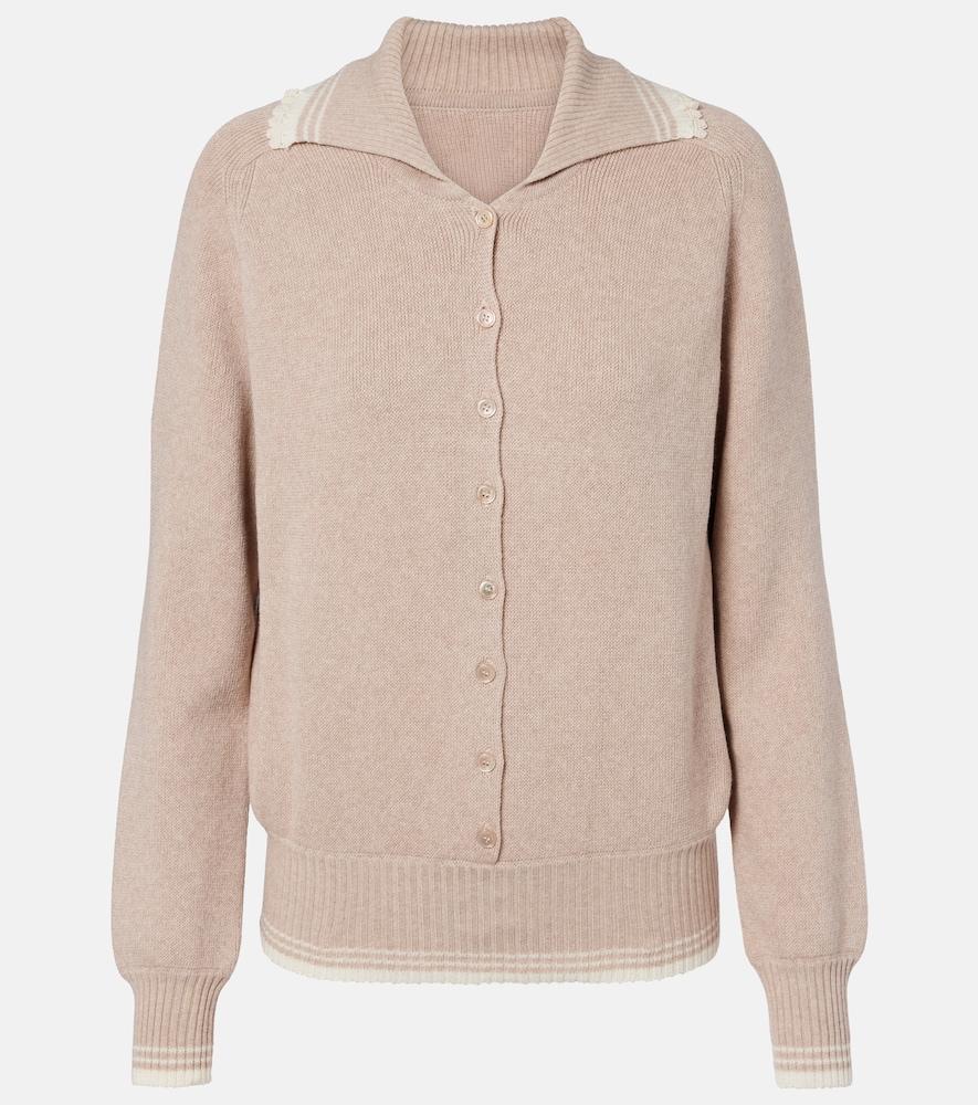 magda butrym cotton and cashmere cardigan