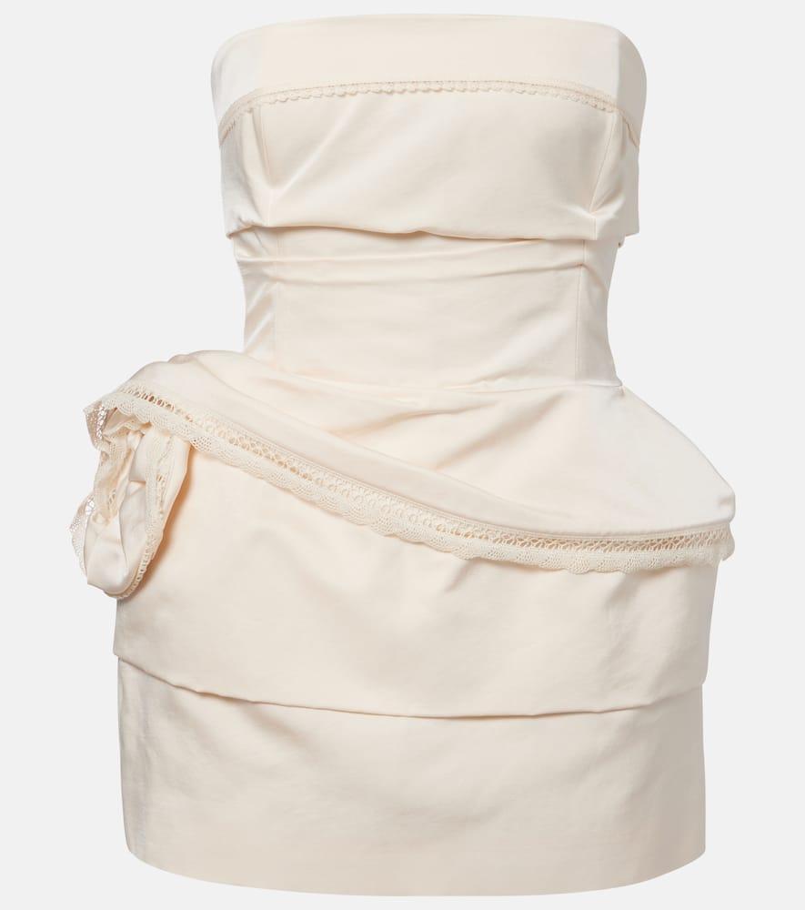 magda butrym cotton and silk corset dress