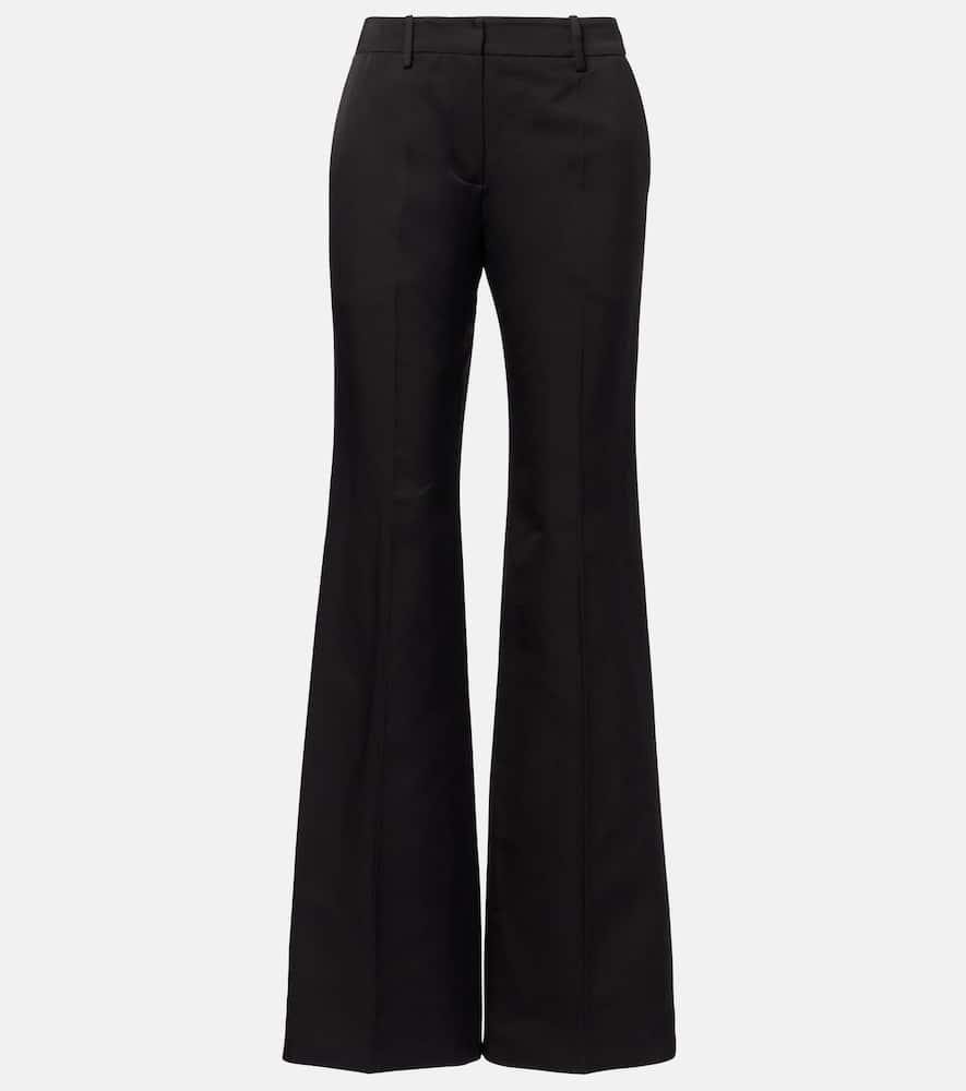 magda butrym cotton and silk flared pants