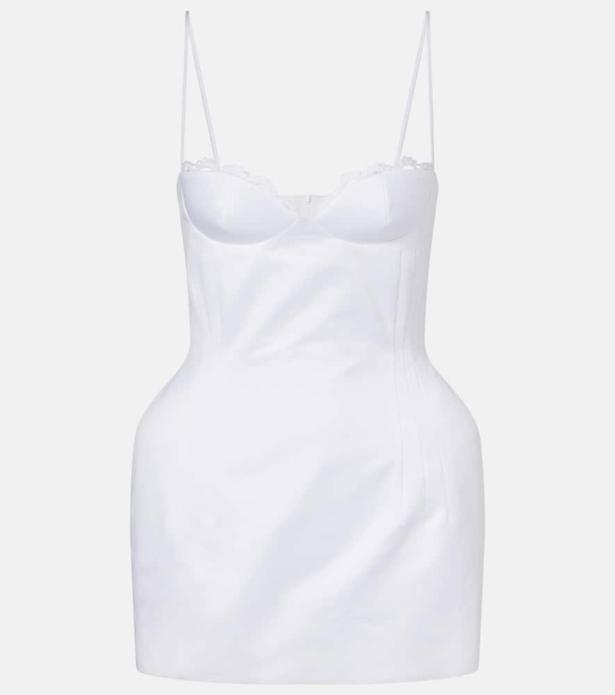 magda butrym cotton bustier minidress