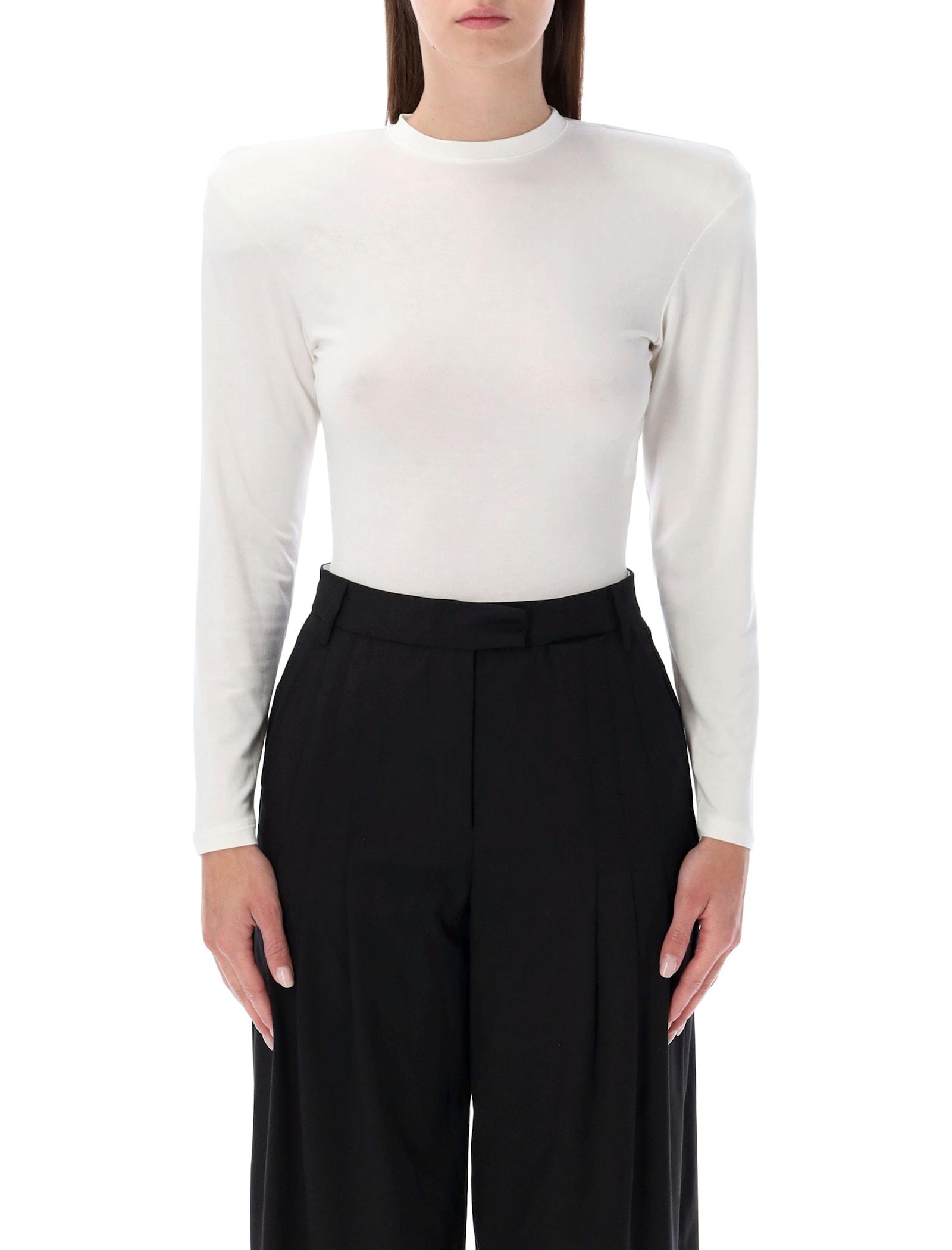 magda butrym cream jersey bodysuit